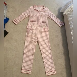 LAKE red plaid flannel pjs size small